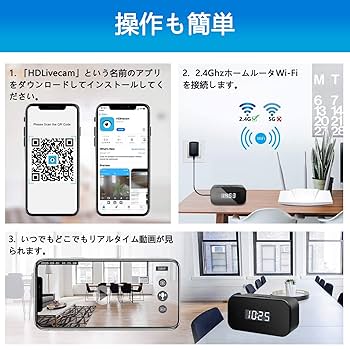 Amazon.co.jp: Wi-Fi 小型カメラ 隠しカメラ スパイカメラ
